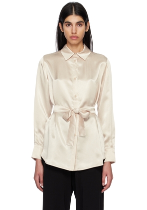 MM by Max Mara Off-White Belt Shirt