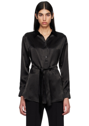 MM by Max Mara Black Belted Shirt