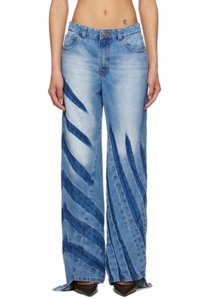 Masha Popova Blue Rays Boyfriend Jeans
