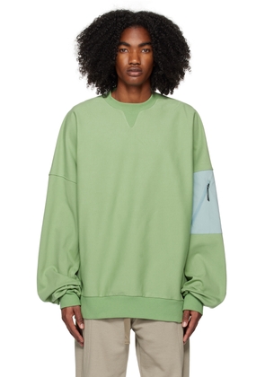 A. A. Spectrum Green Geoflow Sweatshirt