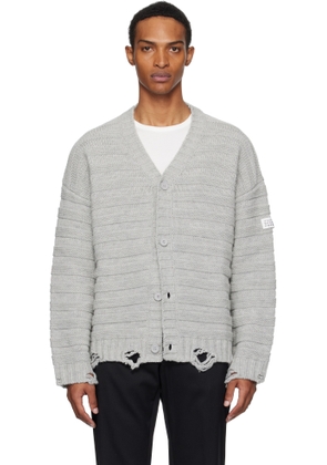 MM6 Maison Margiela Gray Wool Cardigan