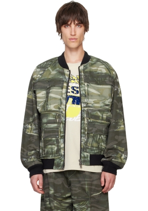 Diesel Khaki J-Mertz Bomber Jacket