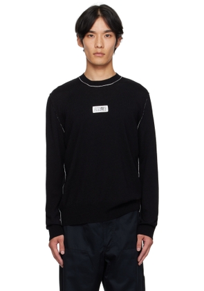 MM6 Maison Margiela Black Wool Sweater