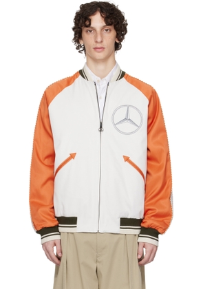 Moncler Genius Mercedes-Benz by NIGO White & Navy Satet Reversible Jacket
