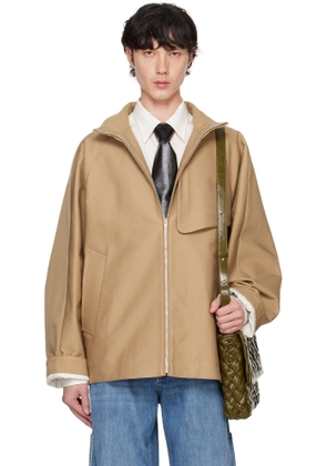 Bottega Veneta Beige Heavy Cotton Gabardine Jacket