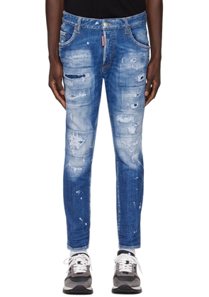 Dsquared2 Indigo Mended Skater Jeans