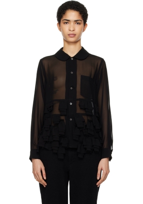 Black Comme des Garçons Black Georgette Blouse