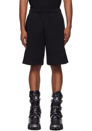 VETEMENTS Black Oval Logo Shorts