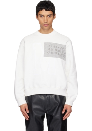 MM6 Maison Margiela Off-White Logo Sweatshirt