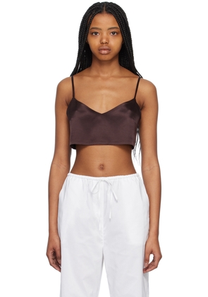 ASCENO Brown Ezra Tank Top