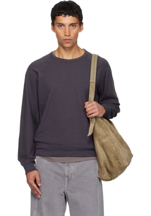 LEMAIRE Gray Crew Neck Sweatshirt