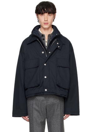 Bottega Veneta Navy Light Cotton Twill Jacket