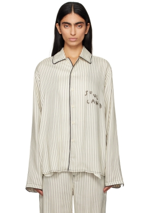 Soulland Off-White & Black Tyra Overshirt