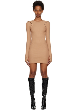 Dion Lee Tan Hook & Eye Minidress