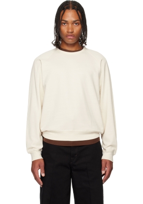 LEMAIRE Off-White Crew Neck Sweatshirt