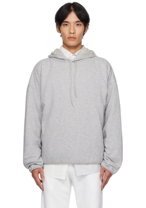MM6 Maison Margiela Gray Drawstring Hoodie