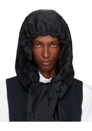 Maison Margiela Black Hooded Scarf