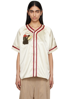 Bode Off-White Redtail Baseball Shirt