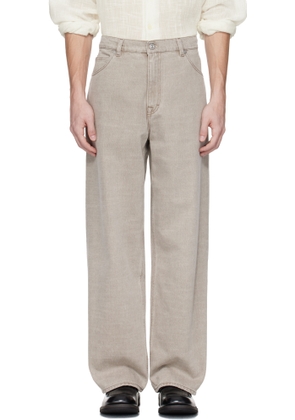 OUR LEGACY Taupe Vast Cut Jeans