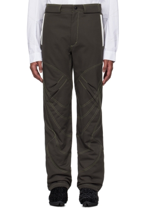 Kiko Kostadinov Brown Solix Zip Trousers