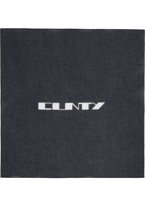 Rick Owens DRKSHDW Black Concordians Cotton Bandana