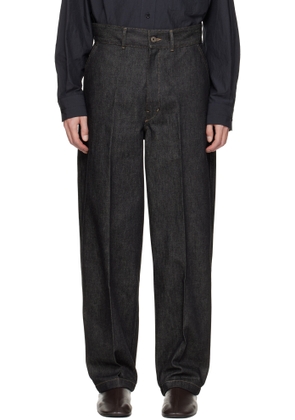 LEMAIRE Black Maxi Workwear Jeans