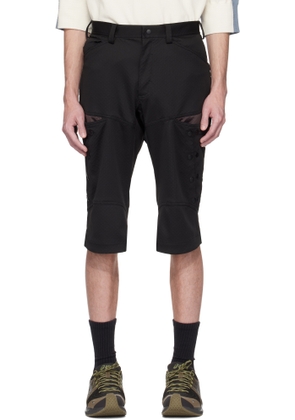 Kiko Kostadinov Black & Brown Inex Snap Shorts