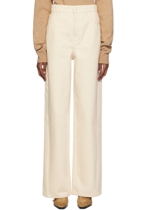 Max Mara Off-White Segnale Denim Trousers