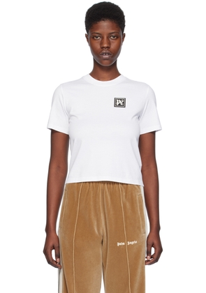 Palm Angels White 'Ski Club' T-Shirt