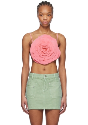 Blumarine Pink Rose-Effect Top