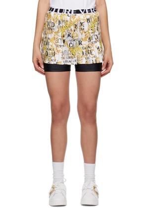 Versace Jeans Couture White Print Shorts