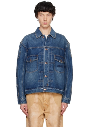 Ksubi Blue Doubledown Oh G Denim Jacket