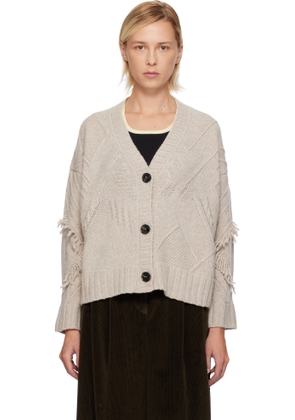 Weekend Max Mara Beige Stallo Cardigan