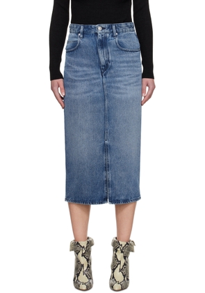 Isabel Marant Blue Tilauria Denim Midi Skirt