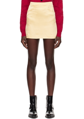Ernest W. Baker SSENSE Exclusive Yellow Two-Pocket Miniskirt