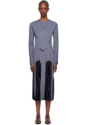 J.Kim Gray Amulets Midi Dress