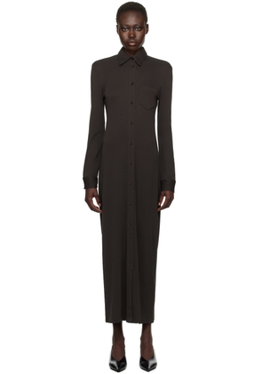 Filippa K Brown Shirt Maxi Dress