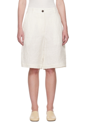 Studio Nicholson Off-White Luna Linen Shorts