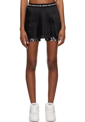 Versace Jeans Couture Black Pleated Skort