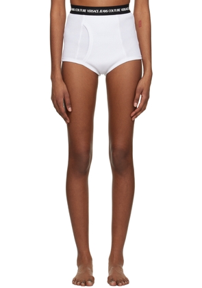 Versace Jeans Couture White Bonded Shorts