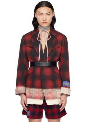 Maison Margiela Red Contrast Blazer