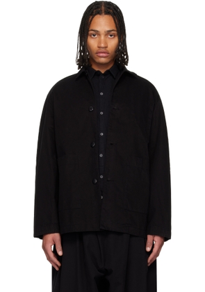Toogood Black 'The Draughtsman' Shirt