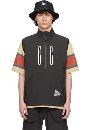 and wander Gray Gramicci Edition Brushed Nylon Vest