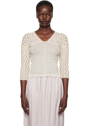 Baserange Off-White Nehru Long Sleeve T-shirt