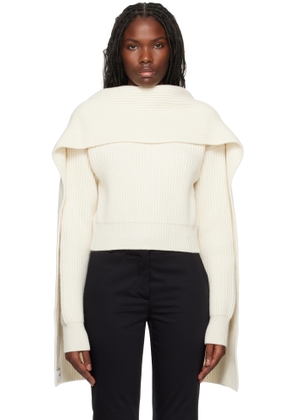Erdem Off-White Draped Sweater
