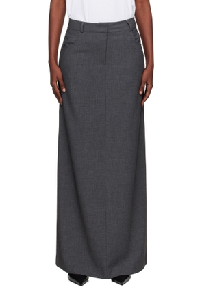 The Frankie Shop Gray Malvo Pencil Maxi Skirt