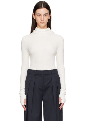 The Frankie Shop Off-White Danae Knit Hoodie