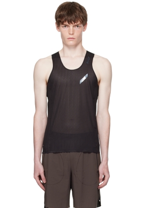 Soar Running Black Lightweight SPACE3D Race Tank Top
