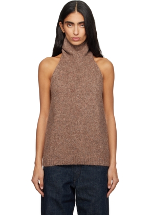Lauren Manoogian Beige Loft Halter Top