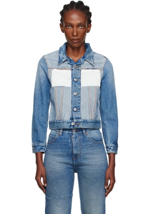 MM6 Maison Margiela Blue Reversed Denim Jacket